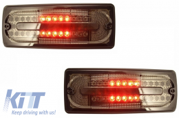 Voll LED Rücklichter für Mercedes G-Klasse W463 89-15 Lights Smoked-image-6022306