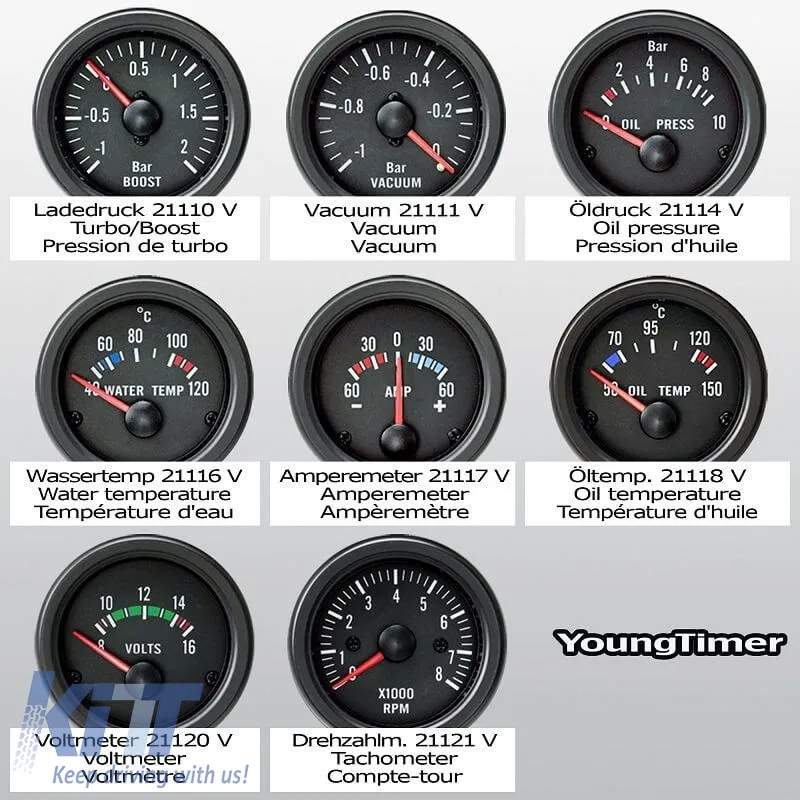 Voltmeter 52mm Jom JoungTimer Series 21120V