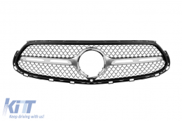 Vordere A Design Line Stoßstange geeignet für Mercedes GLC SUV X254 nach 2022 mit Diamond Kühlergrill-image-6237318