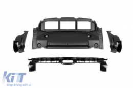 Vordere A Design Stoßstange geeignet für Mercedes GLE W167, GLE Coupe C167 2018-2023, nach 2024 mit schwarzen Zierleisten-image-6264951
