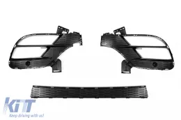 Vordere A Design Stoßstange geeignet für Mercedes GLE W167, GLE Coupe C167 2018-2023, nach 2024 mit schwarzen Zierleisten-image-6264952