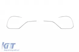Vordere A Design Stoßstange geeignet für Mercedes GLE SUV W167, GLE Coupe C167 2020-2023, nach 2024 mit verchromtem Kühlergrill und verchromten Leisten-image-6265802