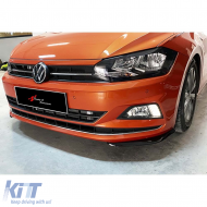 image-2-Vordere Flaps für Polo Mk6 R in Klavierlack-Vakuumplastik / nach 2018