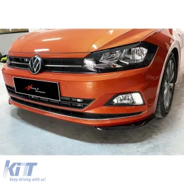 image-24-Vordere Flaps für Polo Mk6 R in Klavierlack-Vakuumplastik / nach 2018