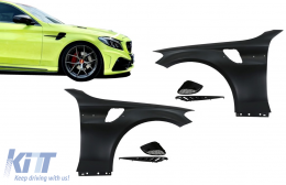 Vordere Kotflügel für Mercedes C-Klasse W205 S205 C205 A205 2014-2020 GT Look-image-6070419