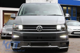 Vordere Stoßstange Add-on Spoiler für VW Transporter T6 2015+ Sportline Look-image-6050882