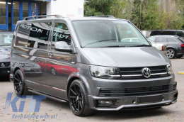 Vordere Stoßstange Add-on Spoiler für VW Transporter T6 2015+ Sportline Look-image-6050883