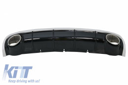 Vordere Stoßstange für Audi A6 C7 4G Facelift 11-14 RS6 Look Diffusor Auspuff-image-6048864