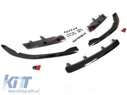 image-66-VORDERER PERFORMANCE-SPOILER GLANZSCHWARZ geeignet für BMW G22 G23 20-