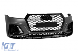 Vorderer RS-Stoßfänger geeignet für Audi Q5 2018-2020 mit schwarzem Trim-image-6235340