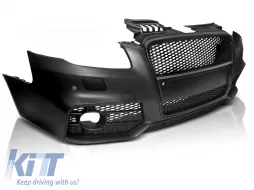 image-16-VORDERER SPORTSTOßFÄNGER SCHWARZ PDC geeignet für AUDI A4 04-08