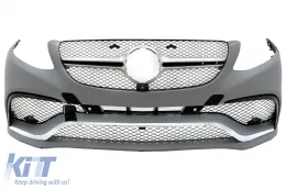 image-49-Vorderseite Stoßstange für Mercedes GLE Coupe C292 2015-2019 GLE63 Design Kühlergrill PDC