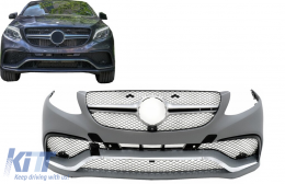 Vorderseite Stoßstange für Mercedes GLE Coupe C292 2015-2019 GLE63 Design Kühlergrill PDC-image-6127517
