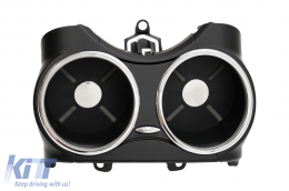 image-29-Vorne Doppeltassenhalter für Mercedes CLS C219 W219 2003-2010 Schwarz