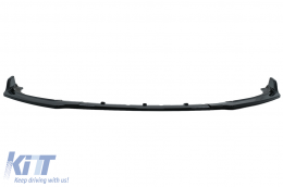 image-20-Vorne Erweiterung Spoiler Lippe für Audi A6 C7 4G Facelift 2015-2018 Glänzend schwarz