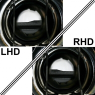 VW Bora 98-05 fényszóró - 2 körgyűrűs - fekete-image-6042753