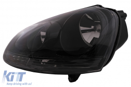 Фарове подходящи за VW Golf 5 V (10.2003-2009) Jetta (2005-2010) Всички Черен-image-6099325
