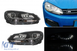 Фарове подходящи за VW Golf 6 VI (10.2008-2012) LED DRL DAYLIGHT TFSI Look-image-6127107