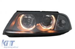 Фарове подходящи за VW Passat 3BG B5 (09.2000-03.2005) 2 Halo Джанти Черен-image-6093244