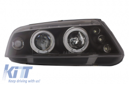Фарове подходящи за VW Passat 3BG (2000-2005) 2 Halo Джанти Черен-image-6015054