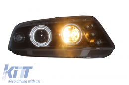 Фарове подходящи за VW Passat 3BG (2000-2005) 2 Halo Джанти Черен-image-6015057