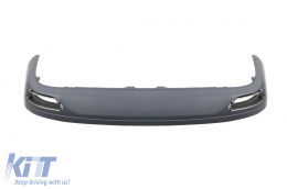 W12-Typ Diffusor mit verchromten Enden geeignet für den serienmäßigen Heckstoßfänger des Audi A8 2010-2014 -oo--oo--image-6163814