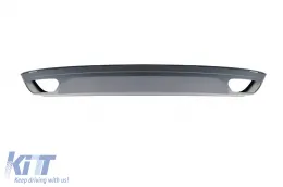 W12-Typ Diffusor mit verchromten Enden geeignet für den serienmäßigen Heckstoßfänger des Audi A8 2010-2014 -oo--oo--image-6163817