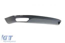 W12-Typ Diffusor mit verchromten Enden geeignet für den serienmäßigen Heckstoßfänger des Audi A8 2010-2014 -oo--oo--image-6163818
