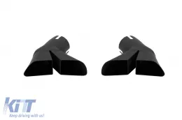 W12-Typ Diffusor mit verchromten Enden geeignet für den serienmäßigen Heckstoßfänger des Audi A8 2010-2014 -oo--oo--image-6163825