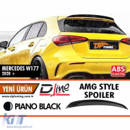 W177 A35 HatchBag AMG Style Rear Spoiler Piano Black ABS / 2018 After (Small Model) - DTSM6025963