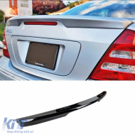 W203 Rear Trunk Spoiler Piano Black ABS / 2000-2011