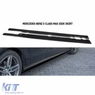 image-26-W213 Max Side Skirt Piano Black Vacuum Plastic / 2017-up