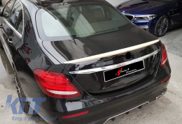 image-37-W213 Rear Trunk Spoiler Raw Surface ABS / 2017 - up