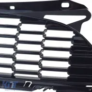 Waben-Grill in glänzendem Schwarz geeignet für Mini One Cooper JCW R56 R57 R58 R59-image-6257248