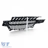 Waben-Grill ohne Emblem schwarz, geeignet für Opel Corsa E 2014-2019-image-6199176