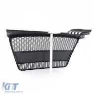 Waben-Grill schwarz geeignet für Audi A4 B7 04-07 + Cabriolet-image-6257762