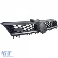Waben-Grill schwarz mit verchromten Akzenten, geeignet für VW Golf 7 12-17, auch GTD-image-6200471