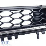 Waben-Grill schwarz mit verchromten Akzenten, geeignet für VW Golf 7 12-17, auch GTD-image-6200472