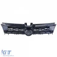 Waben-Grill schwarz mit verchromten Akzenten, geeignet für VW Golf 7 12-17, auch GTD-image-6200473