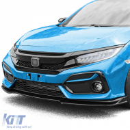 Waben-Grill TR Performance Gloss Black geeignet für Honda Civic X FC FK 2016-2020-image-6207618