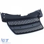 Waben-Kühlergrill ohne Emblem matt schwarz, geeignet für Audi TT 8J Pre-Facelift 06-10-image-6197741