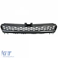 Waben-Kühlergrill ohne Emblem mit Chromleiste, geeignet für VW Golf 7 12-17, auch GTD-image-6194729