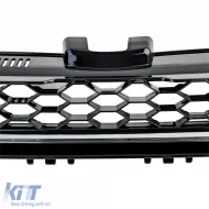 Waben-Kühlergrill ohne Emblem mit Chromleiste, geeignet für VW Golf 7 12-17, auch GTD-image-6194733