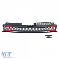 Waben-Kühlergrill ohne Emblem + Stoßstangengitter GLOSSY geeignet für VW Golf 6 08-13-image-6203777