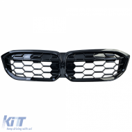 Waben-Performance-Kühlergrill schwarz, geeignet für BMW 3er G20 G21 LCI ab 2022-image-6257869
