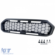 Waben-Performance-Kühlergrill Schwarz ohne Emblem, geeignet für Ford Ranger T8 19-22-image-6210820