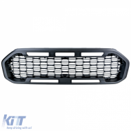 Waben-Performance-Kühlergrill Schwarz ohne Emblem, geeignet für Ford Ranger T8 19-22-image-6210821