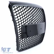 Waben-Sportgrill ohne Emblem Hochglanzschwarz geeignet für Audi A6 C6 4F 08-11-image-6192718