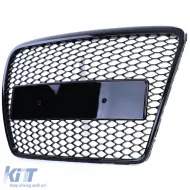 Waben-Sportgrill ohne Emblem Hochglanzschwarz geeignet für Audi A6 C6 4F 08-11-image-6192719