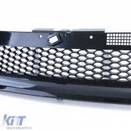 Wabengrill ohne Emblem schwarz, geeignet für VW Golf 4 Limousine, Kombi, Cabrio 97-06-image-6200650